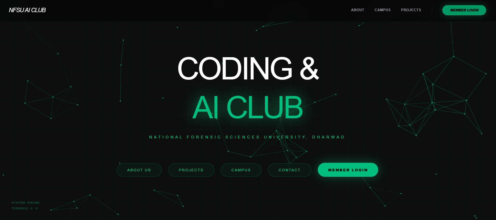 University Coding and AI Club Website